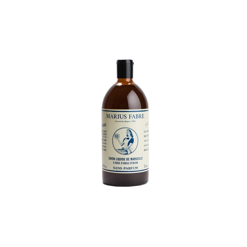 Jabón Líquido Marsella Sin Perfume. 1L