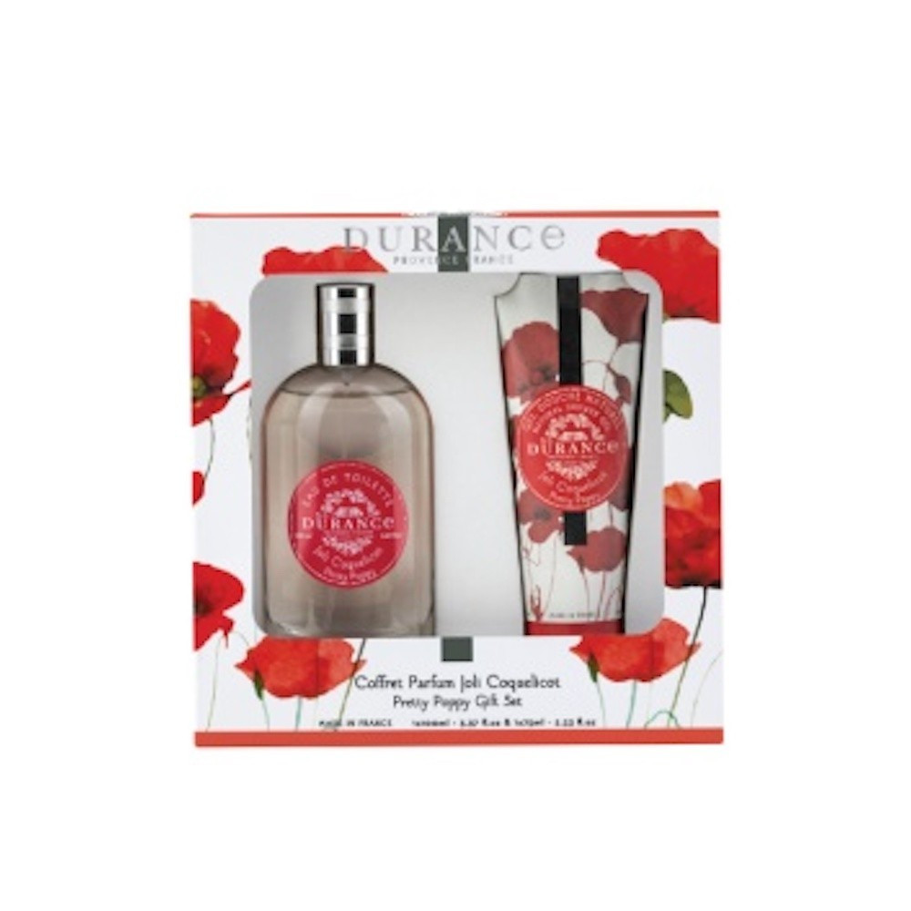 Caja Regalo Eau Toilette & Gel Amapola. Durance Caja Regalo Eau Toilette & Gel Amapola. Durance