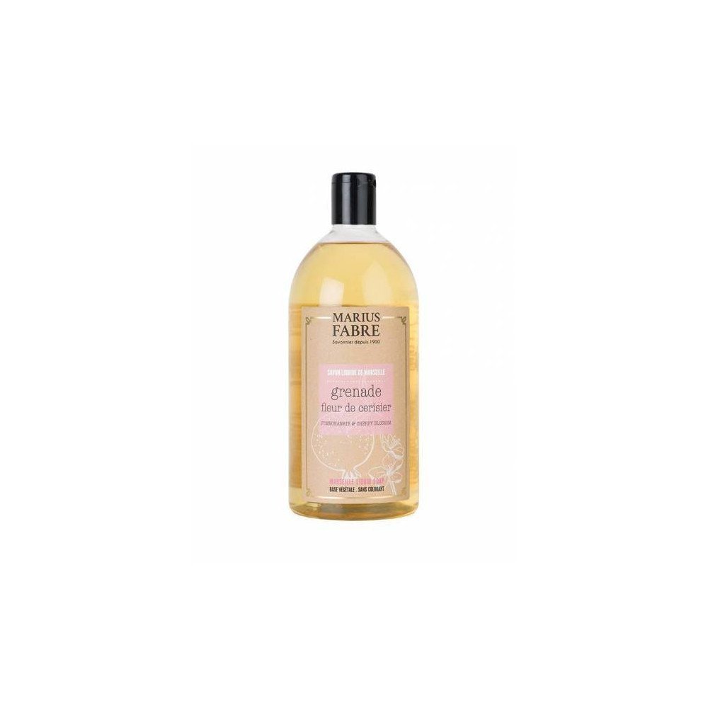 Jabón líquido Marsella Marius Fabre Granada y Flor de Cerezo 1L | Les Aromes Provence