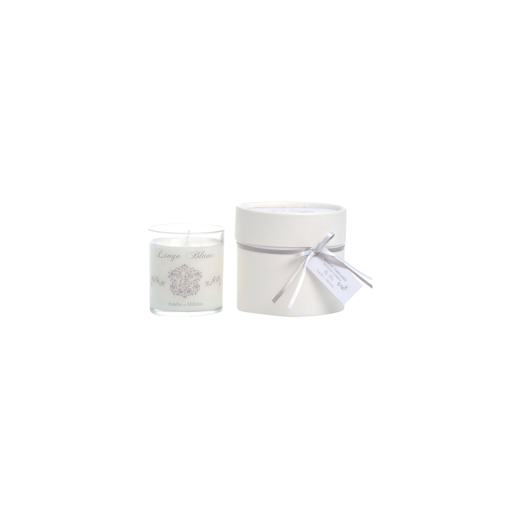 Vela Artesanal Amélie et Mélanie Linge blanc 140 gr.