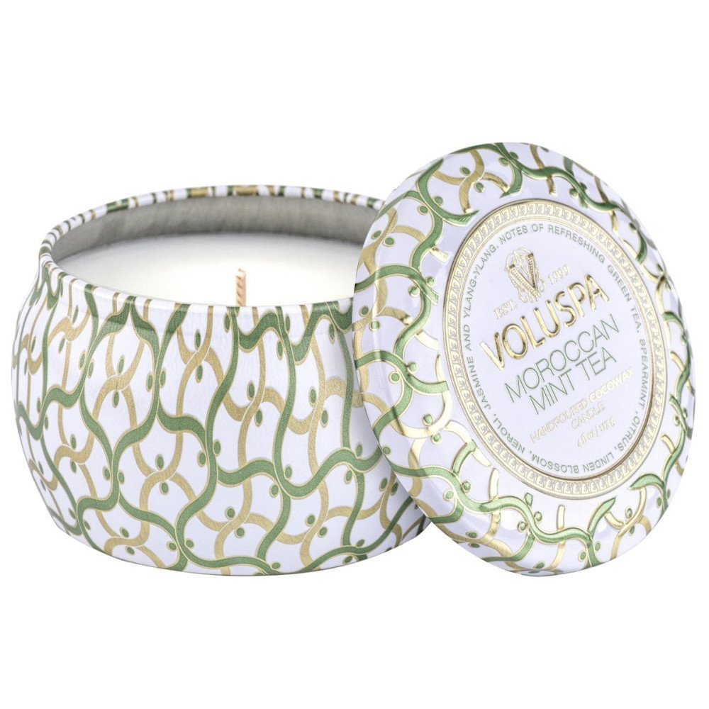 Vela Voluspa lata Pequeña Moroccan Mint Tea