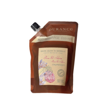 Eco Recarga Jabón Marsella Líquido Durance Rosa & Azafrán