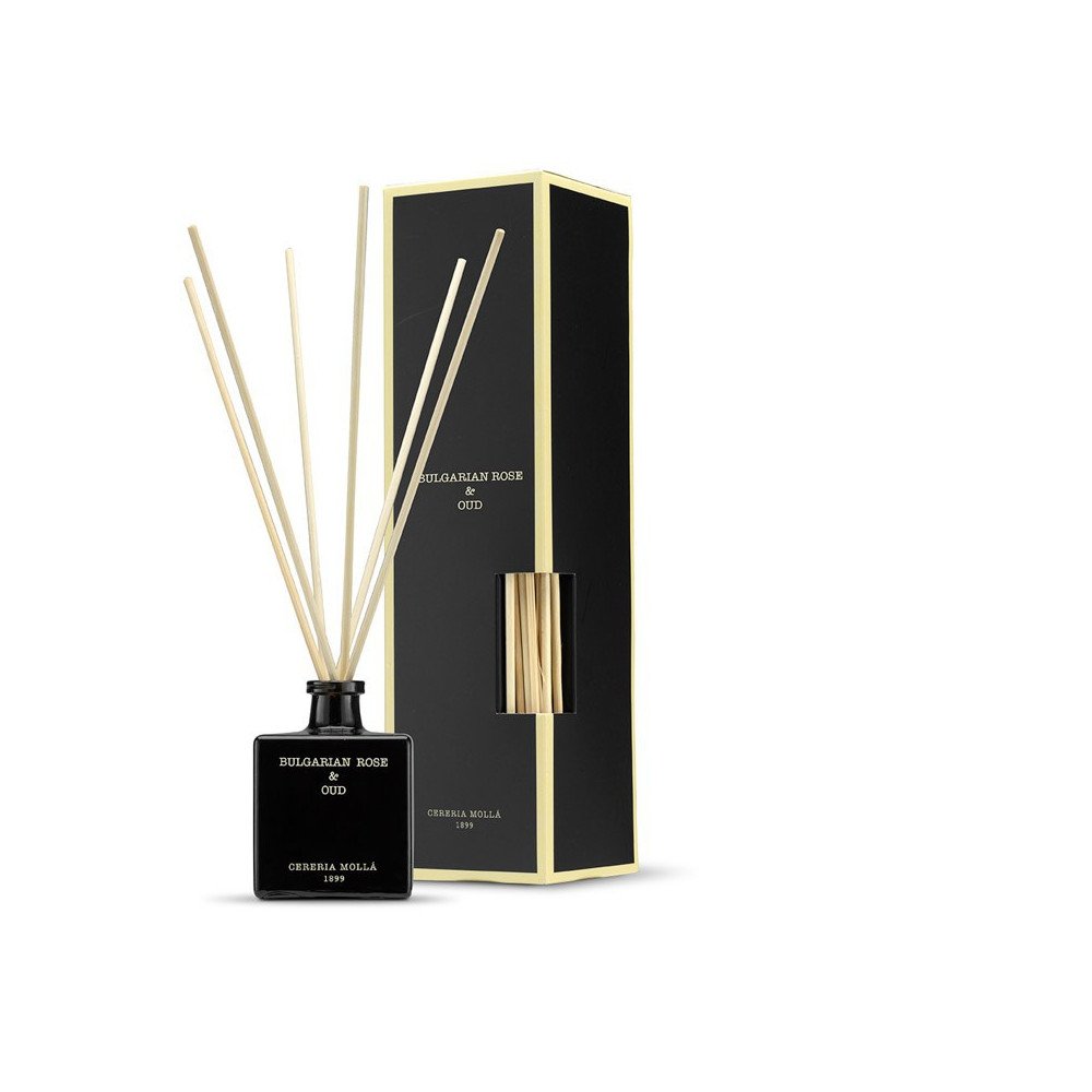 Mikado perfumado Cereria Mollá Bulgarian rose & oud 100ml | Les aromes provence