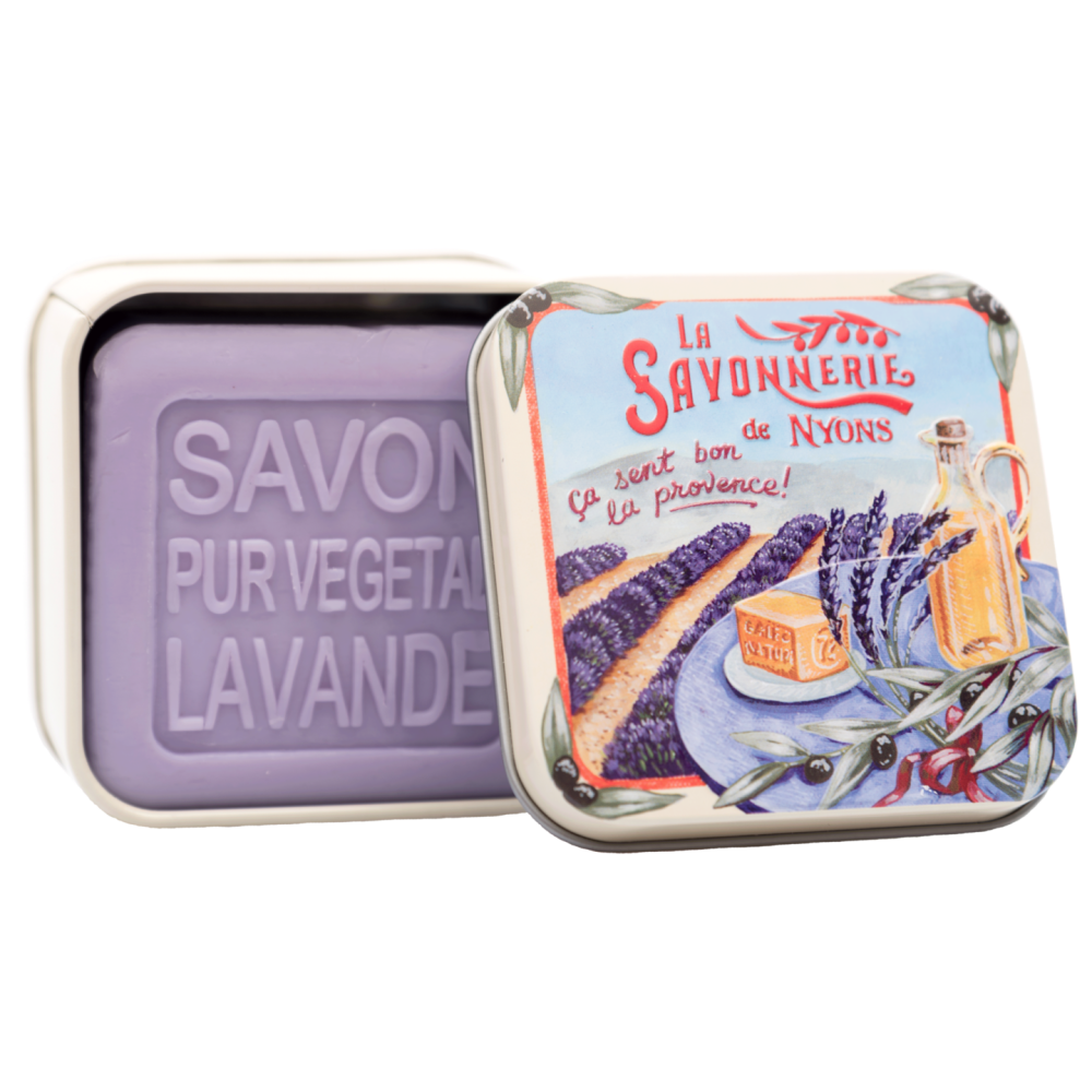 Jabón Marsella Lavanda "Champs de Lavande" Savonnerie de Nyons 100gr | Les aromes de provence