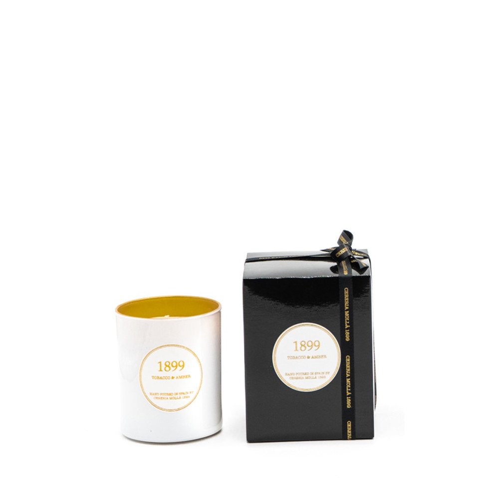 Vela artesanal Cereria Mollá Black Tobacco & Amber 230g | Les Aromes Provence