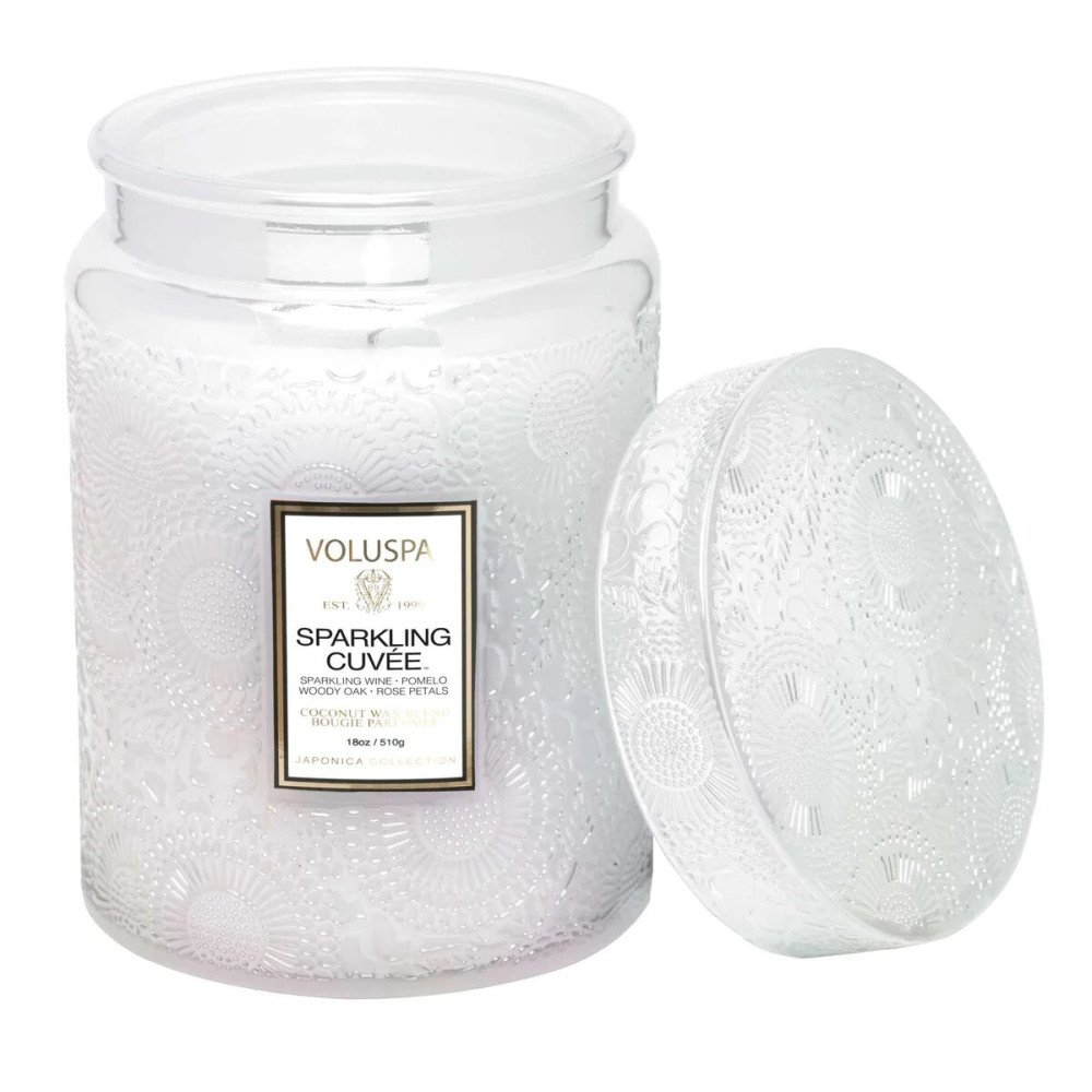 Vela Voluspa Grande Tarro Cristal Sparkling Cuvée| Les aromes de provence