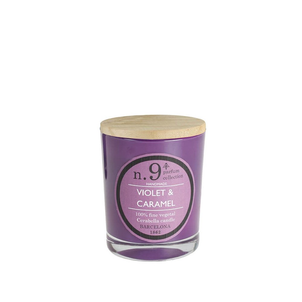 Vela Artesanal Perfumada Cerabella Violet & Caramel | Les aromes provence