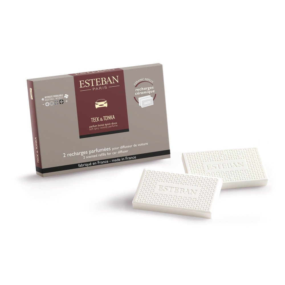 Recarga Difusor de coche Esteban Paris Teck & Tonka | Les aromes de provence