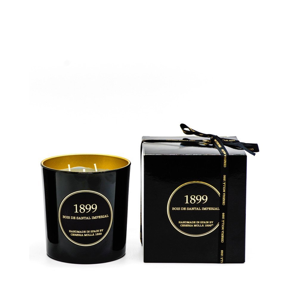 Vela artesanal Cereria Mollá Black Bois de Santal Imperial 600g | Les Aromes Provence