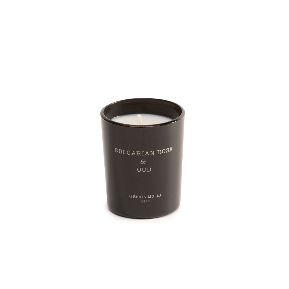 Vela artesanal Mini Cereria Mollá Bulgarian Rose & Oud 70g | Les Aromes Provence