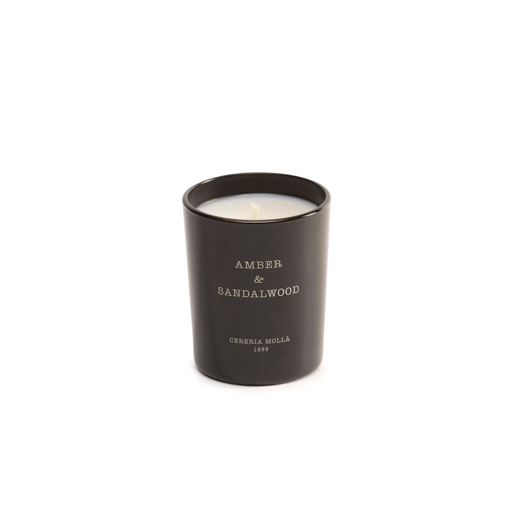 Vela artesanal Mini Cereria Mollá Amber & Sandalwood  70g | Les Aromes Provence