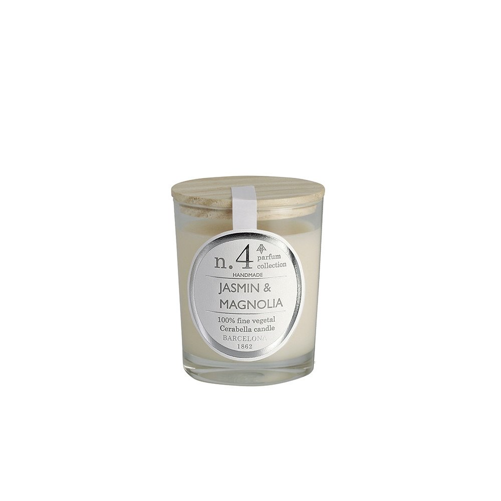 Vela Artesanal Perfumada Pequeña Cerabella Jazmin & Magnolia Nº4 | Les aromes provence