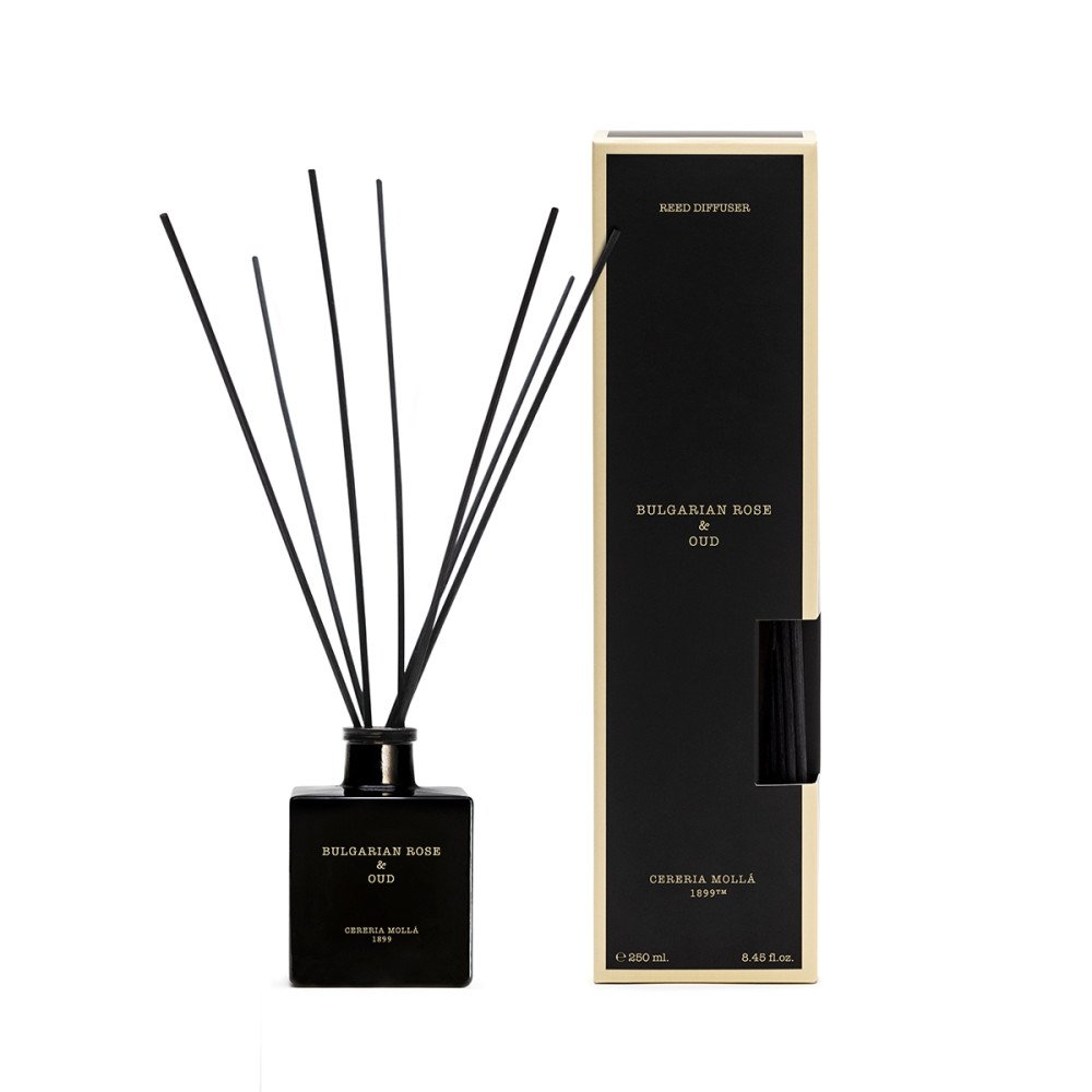 Mikado perfumado Cereria Mollá Bulgarian rose & oud 250ml | Les aromes provence