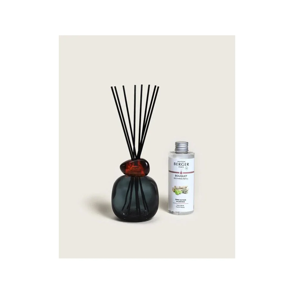 Mikado Perfumado Minéral Noir Maison Berger | Les aromes provence