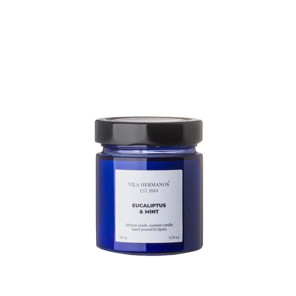 Vela Apothecary Cobalt Blue Eucalyptus & Mint  Vila Hermanos | Les aromes provence