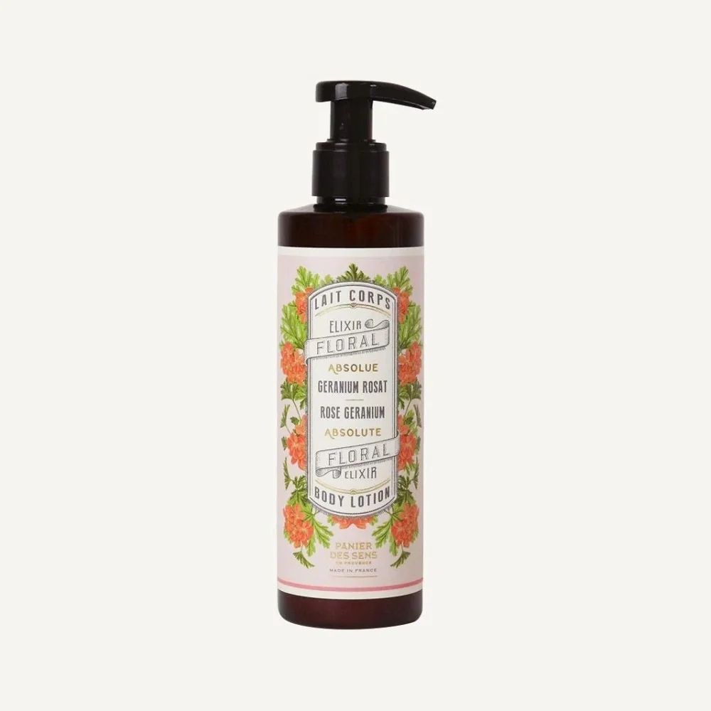 Leche Corporal Hidratante Panier des Sens Geranium Rosat  250ml | Les aromes provengas