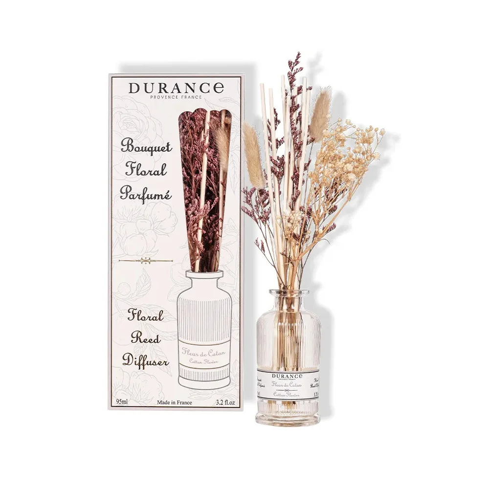 Mikado Flores Secas Durance Flor de Algodón | Les Aromes Provence