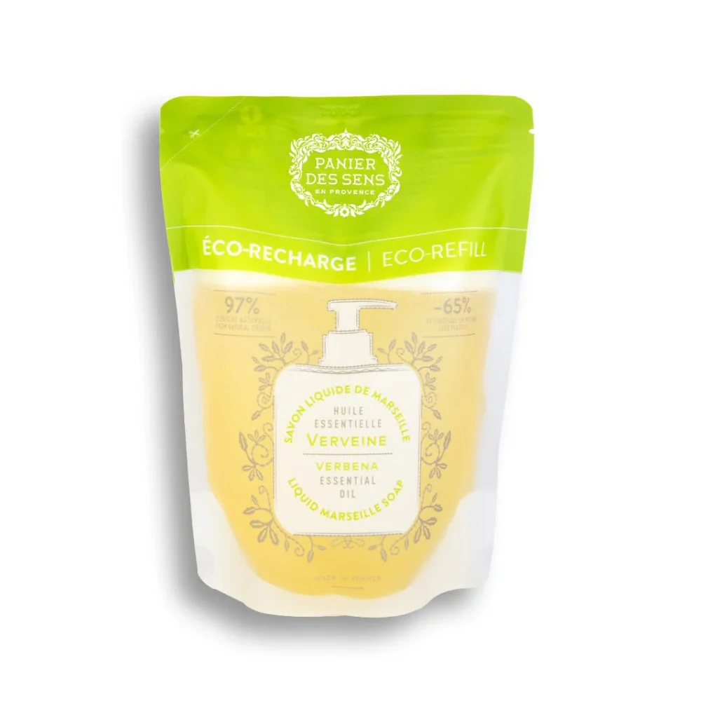 Eco Recarga Jabón Marsella Líquido Panier des Sens Aceite Esencial de Verveine | Les Aromes Provence
