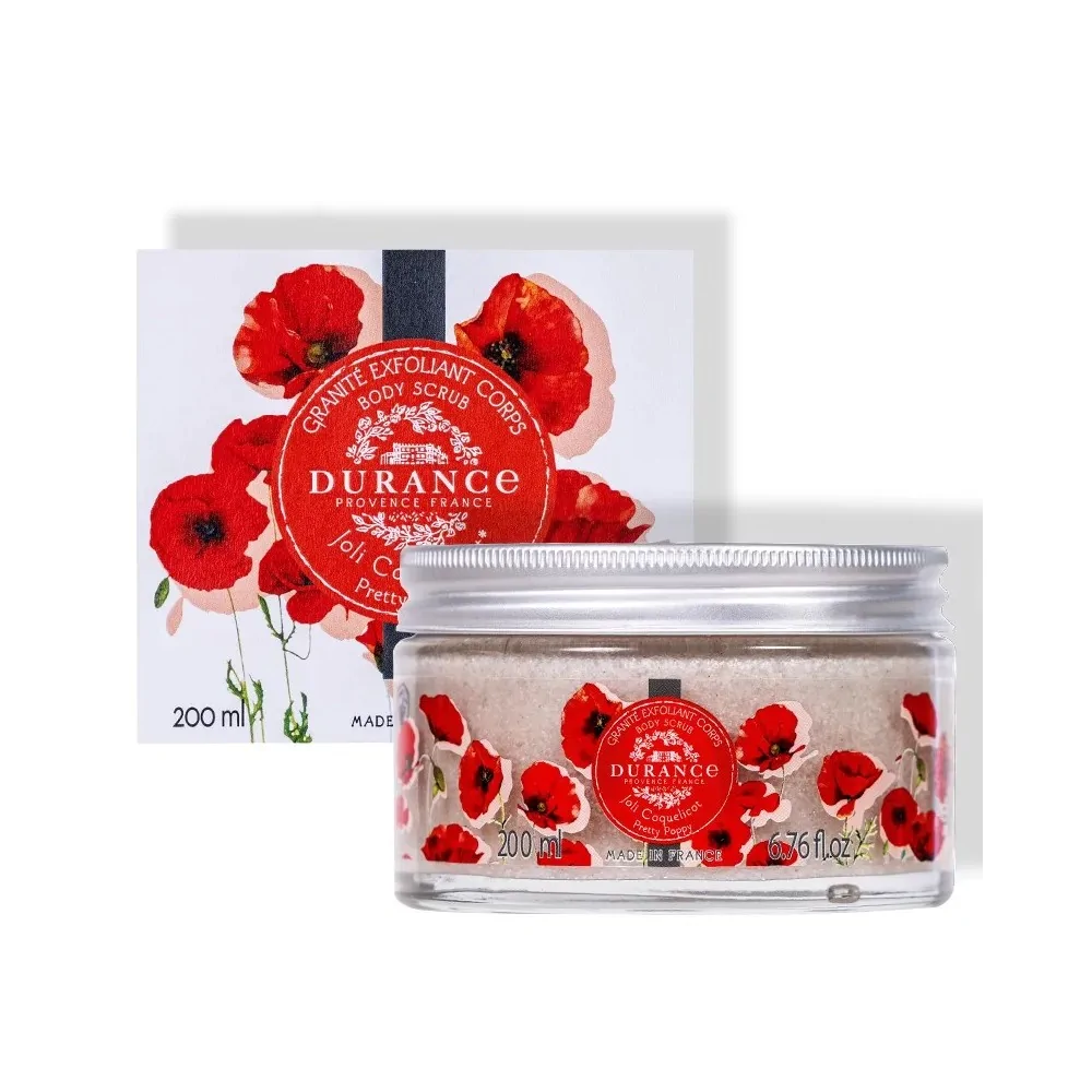 Crema corporal exfoliante Durance Amapola 200ml| Les Aromes Provence