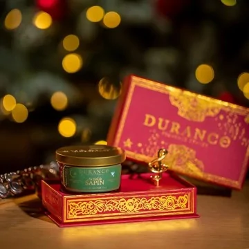 Caja de Música & vela Durance Au Pied du Sapin 90gr | Les aromes provence
