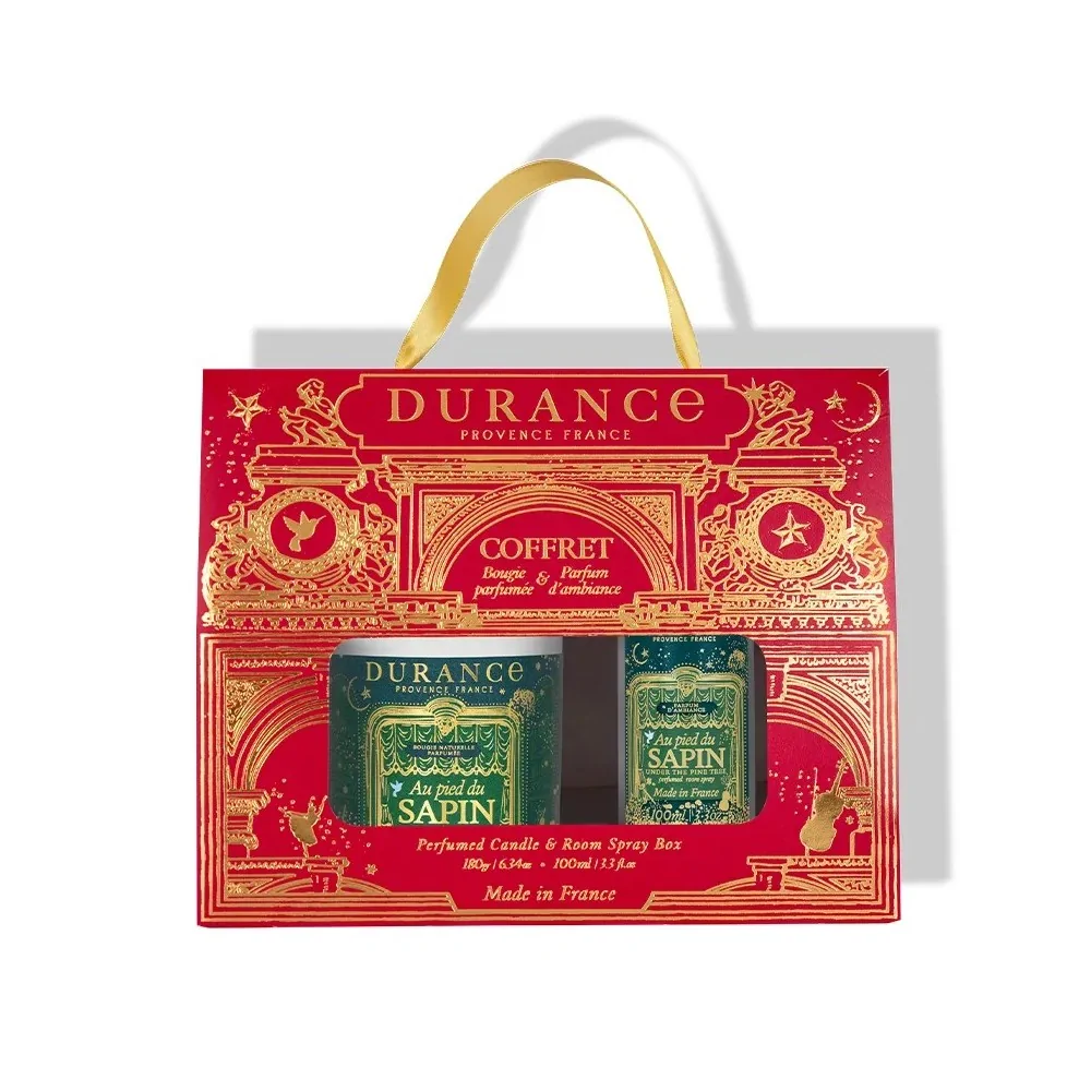 Cofre Navidad Vela + Perfume Hogar Durance Au Pied du Sapin | Les aromes provence