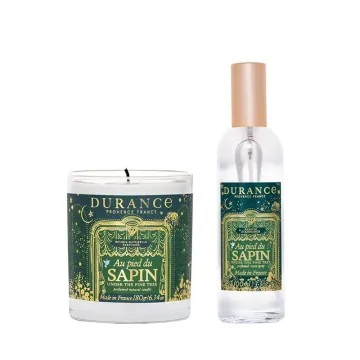 Cofre Navidad Vela + Perfume Hogar Durance Au Pied du Sapin | Les aromes provence