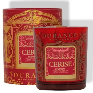 Vela Con mecha de Madera Durance Cerise Velours 300g