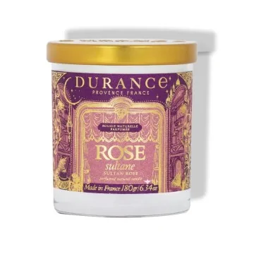 Vela Perfumada Durance Rose Sultane 180g | Les aromes provence