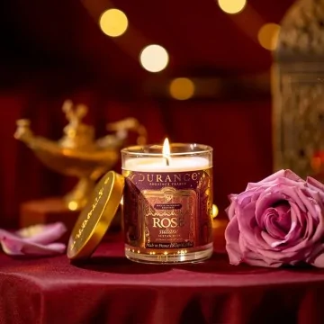 Vela Perfumada Durance Rose Sultane 180g | Les aromes provence