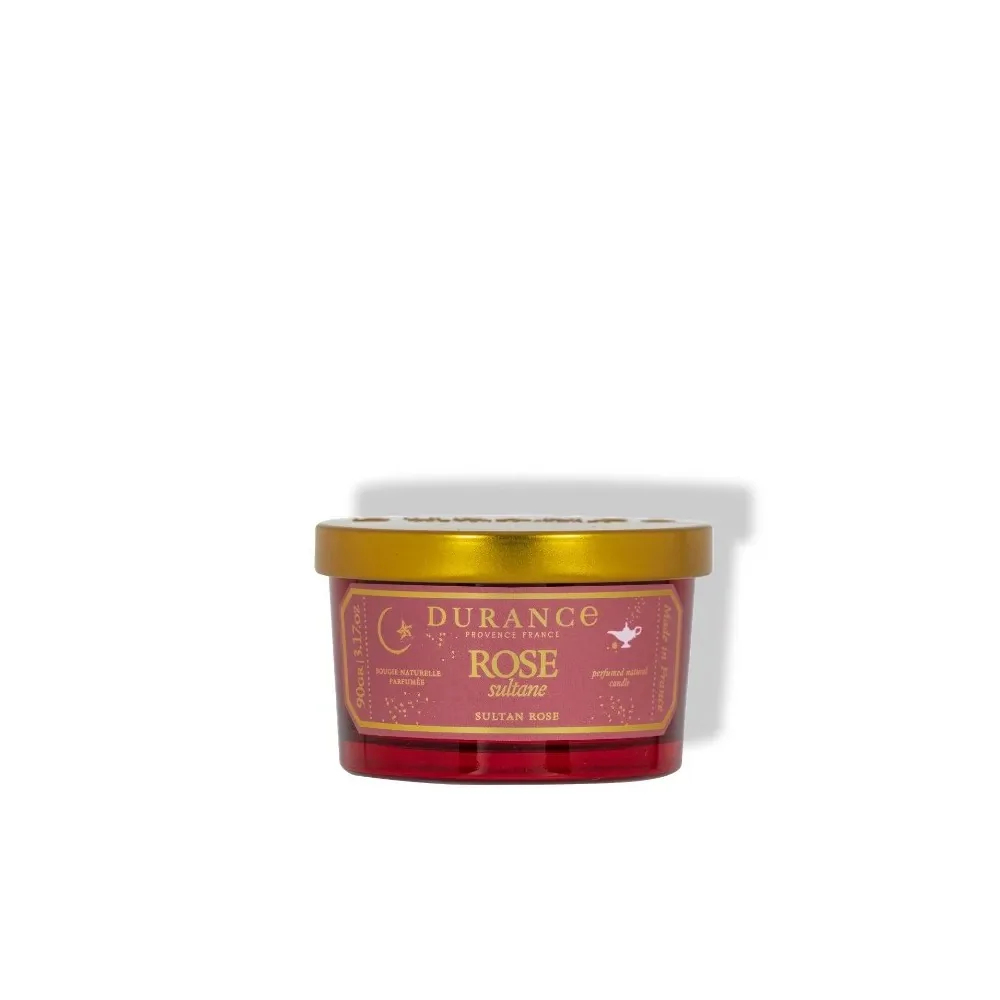 Vela Perfumada Durance Rose Sultane 90gr | Les aromes provence