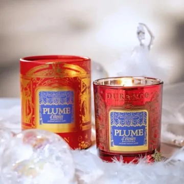 Vela Con mecha de Madera Durance Plume D'Étoiles 300g | Les aromes provence