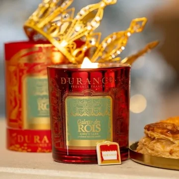 Vela Con mecha de Madera Durance Galette des Rois 300g | Les aromes provence