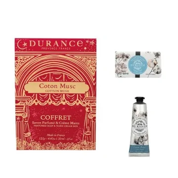 Pack Regalo Durance Navidad Crema de Manos + Jabón Perfumado Algodón Coton Musc