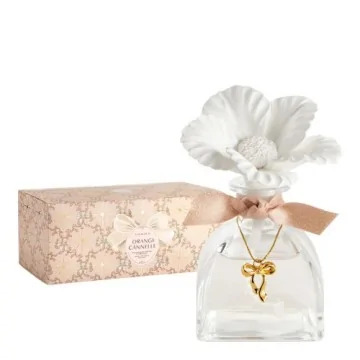 Mikado Perfumado Mathilde M Flor cerámica Orange Cannelle 100ml