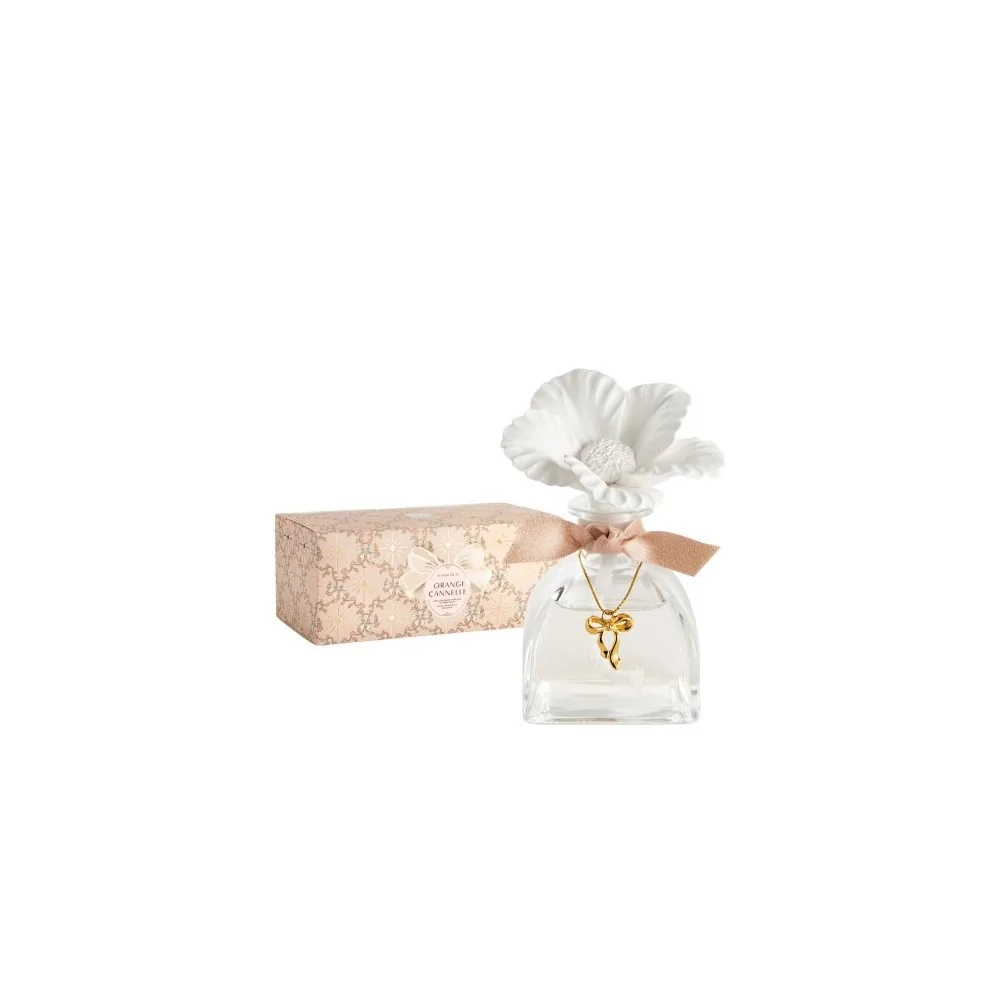 Mikado Perfumado Mathilde M Flor cerámica Orange Cannelle 100ml