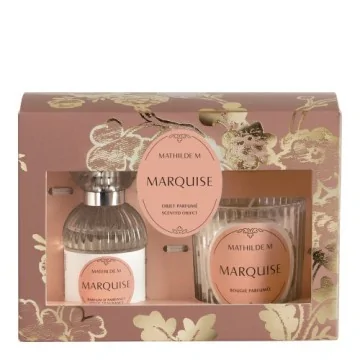 Caja Regalo Perfume ambiente & Vela Perfumada Mathilde M Trésor De Fleurs Marquise