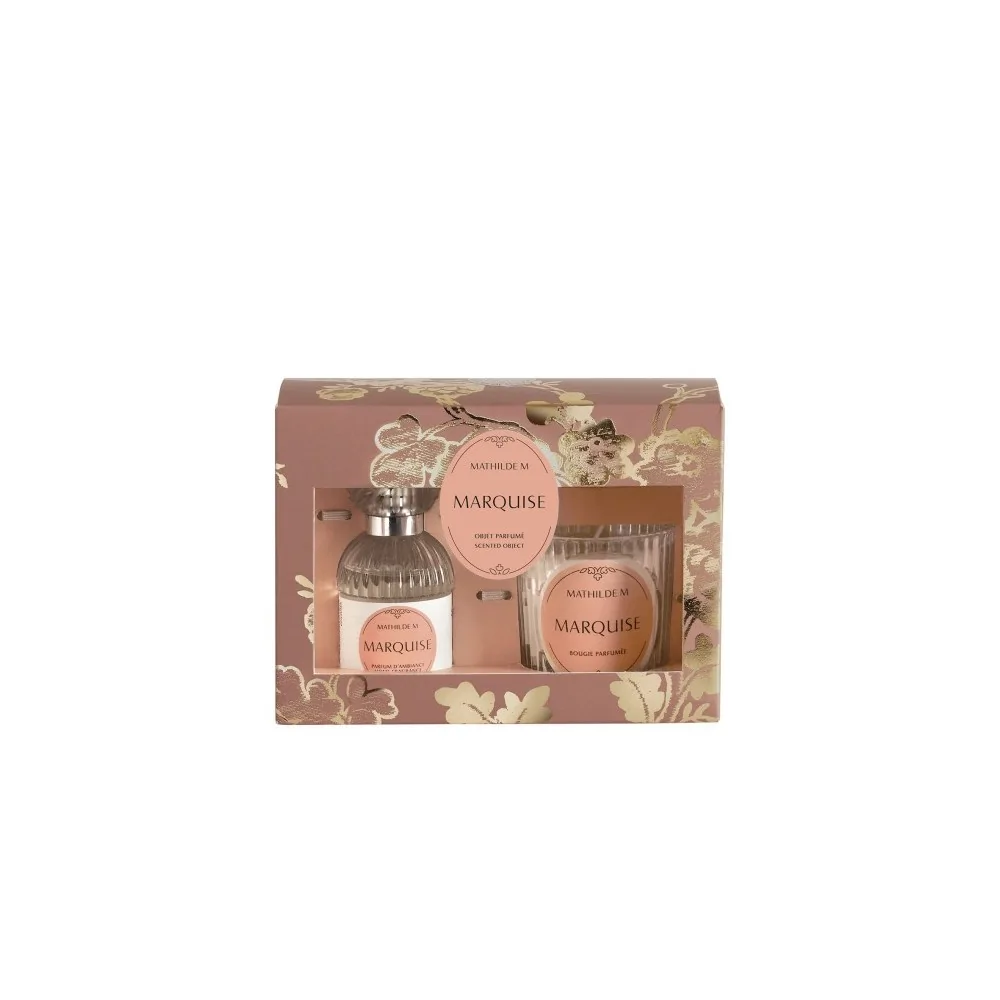 Caja Regalo Perfume ambiente & Vela Perfumada Mathilde M Trésor De Fleurs Marquise