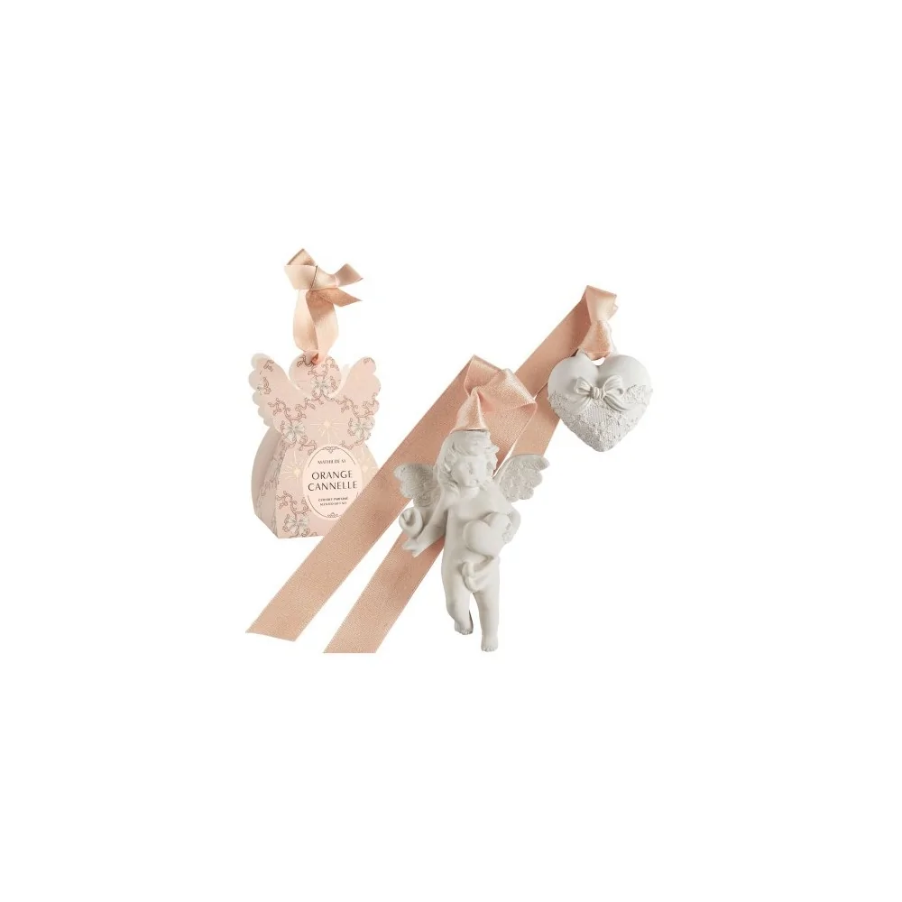 Cofre Ángel con Cerámicas Perfumadas Mathilde M Orange Cannelle