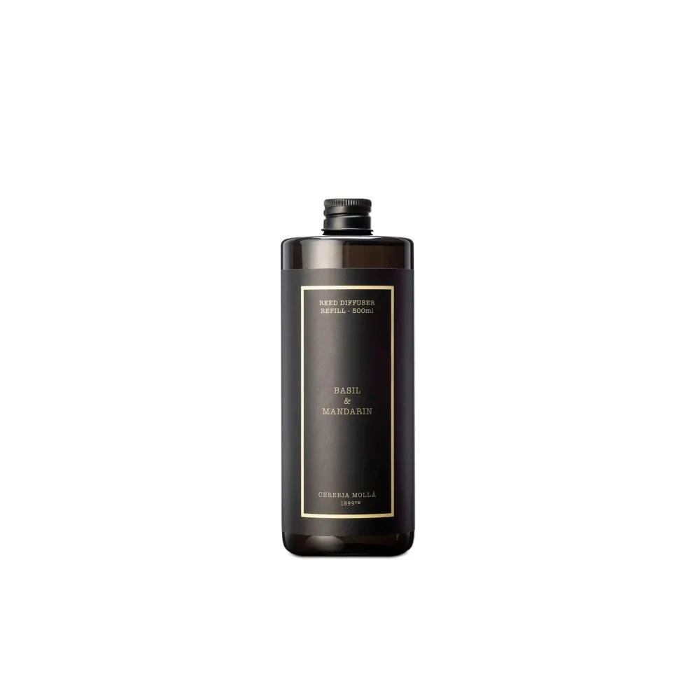 Recarga Mikado Cereria Mollá Basil & Mandarin 500ml