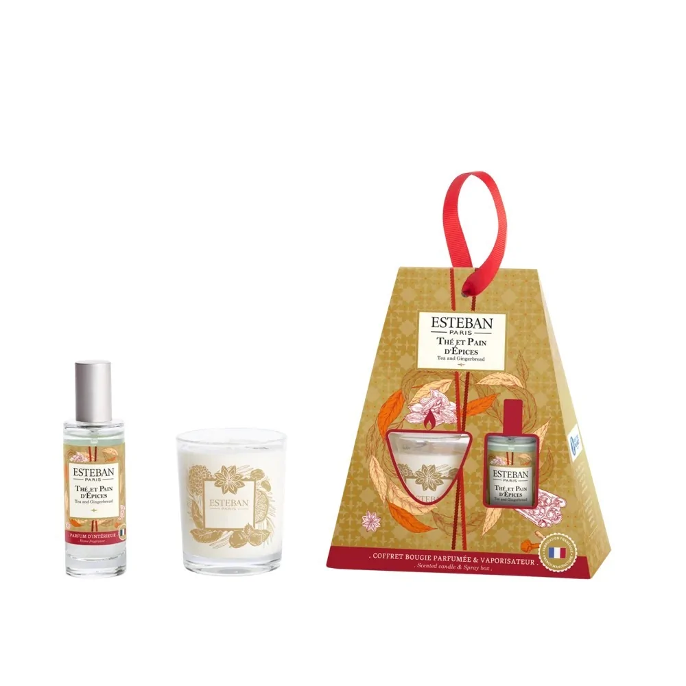 Pack Regalo Navidad Estéban Paris Perfume Ambiente + Vela Thé et Pain d'Épices